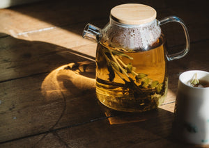 Tea pot designed for herbal mountain tea